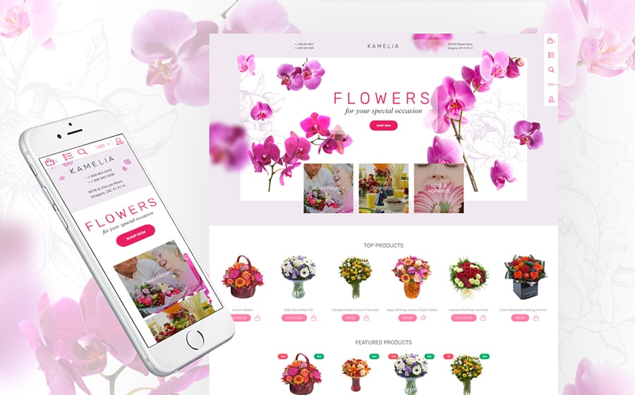 Flower Shop Responsive Shopify Theme 