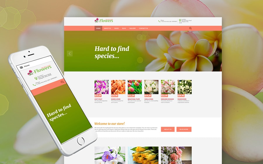 Flowers Joomla Theme 