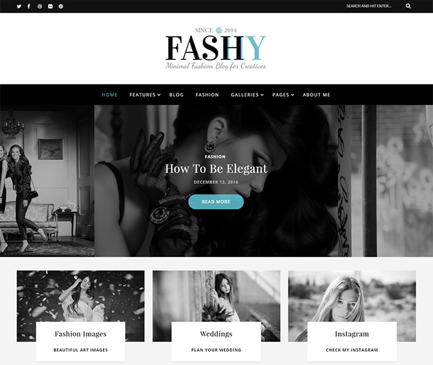 Fashy - Fashion Blog WordPress Theme