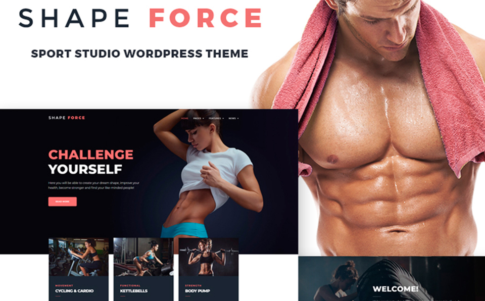 ShapeForce - Sport Studio WordPress Theme