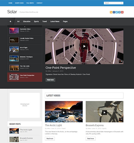 WordPress video theme