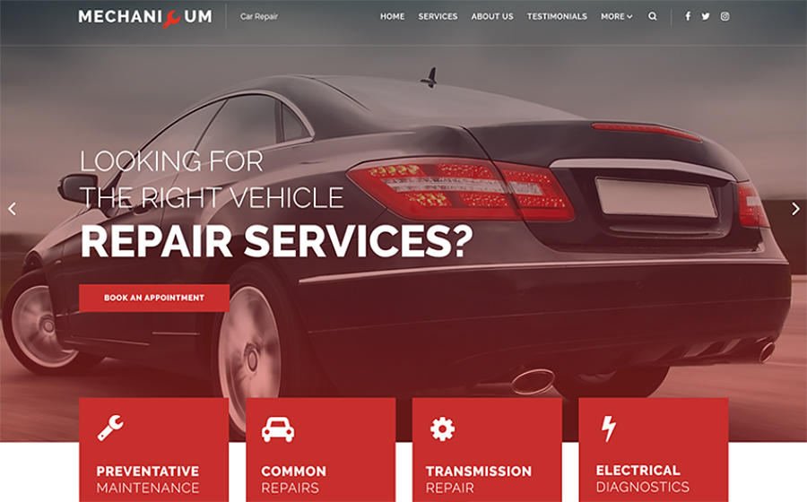Mechanicum - Car Repair WordPress Theme