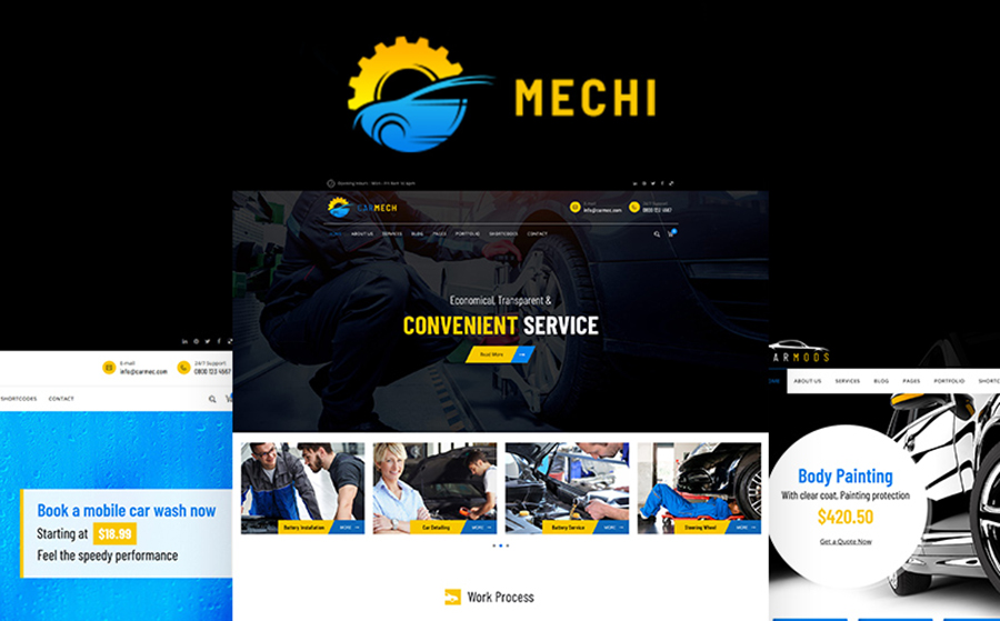 Mechi - Car Mechanic Responsive WordPress Theme