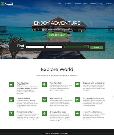 travel agency wordpress theme
