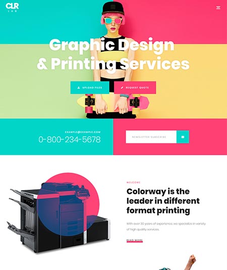 ColorLab Printing Press WordPress Theme
