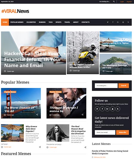 Media News WordPress Theme