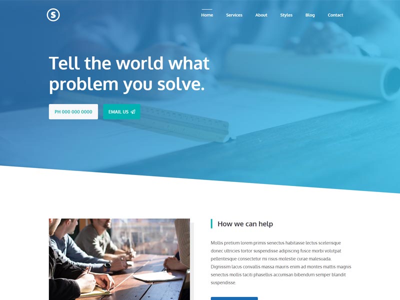 GeneratePress Business service website