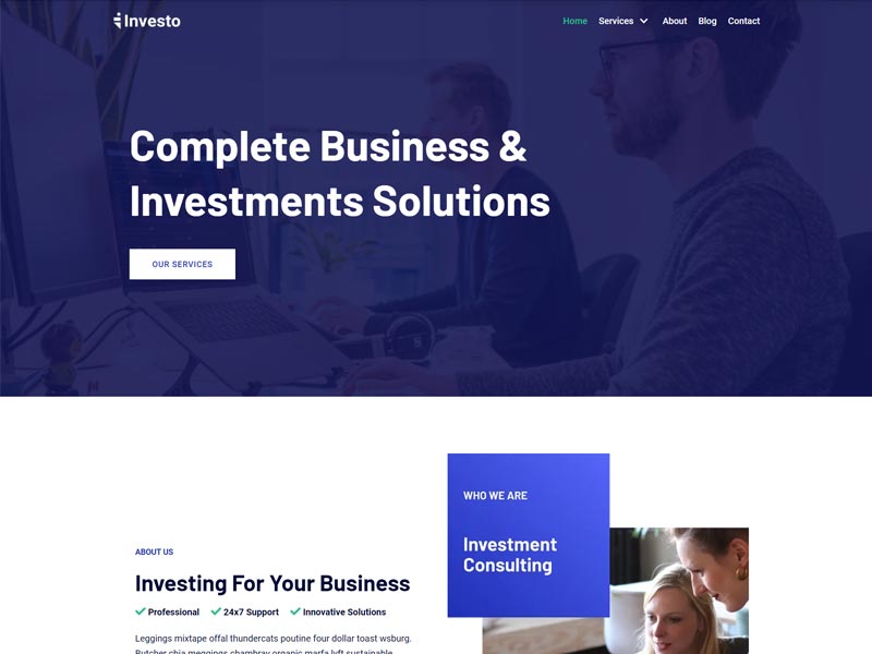 Neve business website