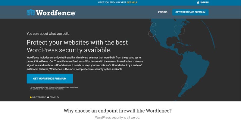 Wordfence security for wordpress
